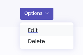 Edit button in dashboard